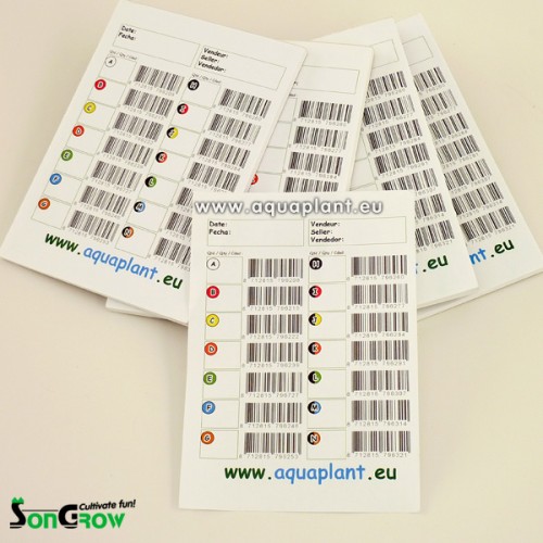 Selling book with colour codes A6